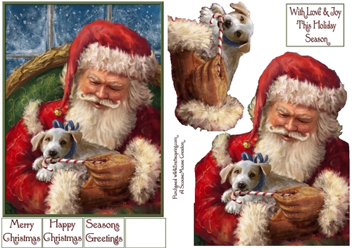 Santas Special Chew Stick Decoupage