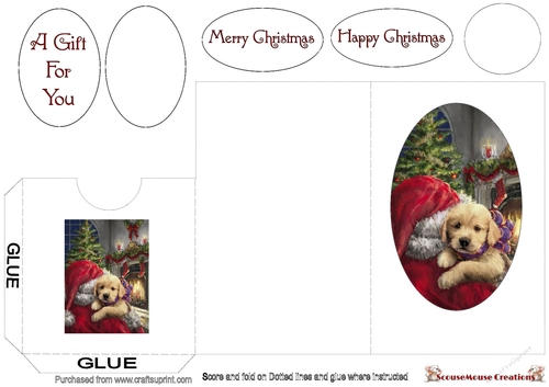 A Fluffy Gift From Santa Gift Wallet Ink Saver