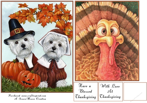 A Westie Thanksgiving & Thanksgiving Turkey Toppers