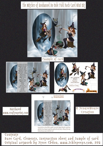 Witches of Rookwood No Hole Fold Back Card kit