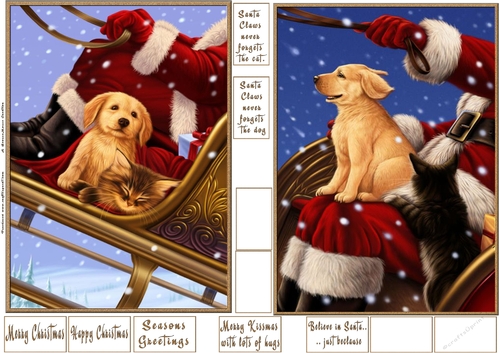 A Ride with Santa Toppers