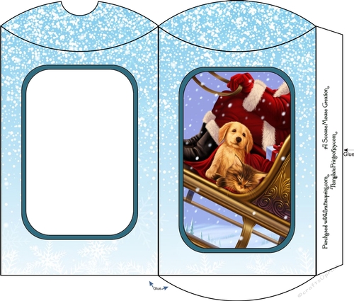 A Ride with Santa 1 Pillow Box