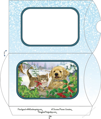 Christmas Pets  Pillow Box