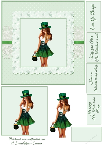 Quick Card St. Patricks Day Lucky Lady