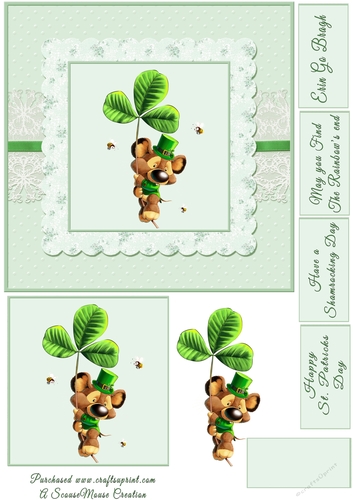   Quick Card St. Patricks Day Mouse