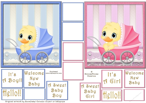 Baby Boy & Baby Girl Toppers