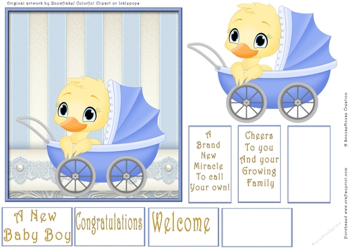 Baby Boy Quick Card