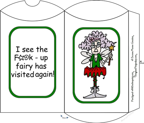 Stella and The F up Fairy Pillow Box ink Saver