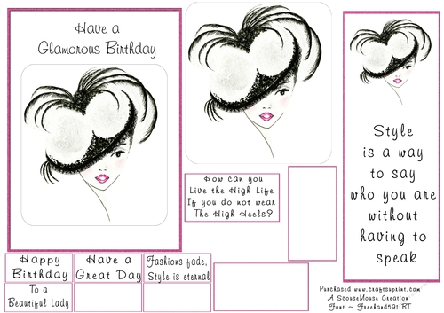 Glamorous Birthday 1 Sheet