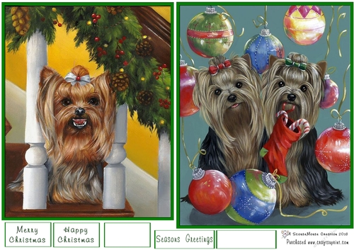 Happy Yorkie and Twice the Sweetness Toppers.