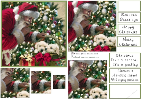 A basket of mischief Santa Pyramid
