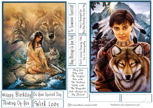 Wolf Maiden and Spirit of the wolf Toppers