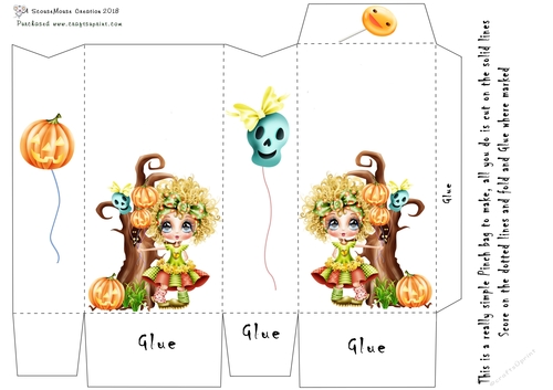 Halloween Pinch Bag Cute Halloween Blank