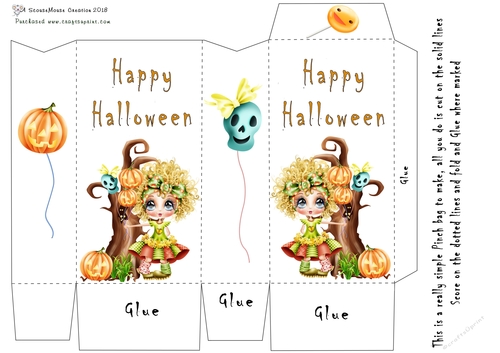 Halloween Pinch Bag Cute Halloween Happy Halloween