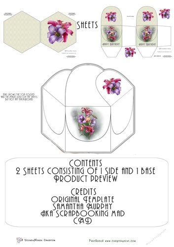 Hexagon Box Bouquet Happy Birthday mini kit