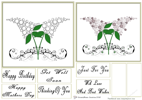 Lilac Gem Art Sepia
