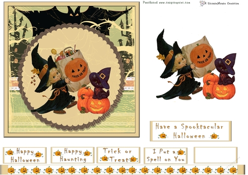 Cute Halloween Witch Trick or Treat