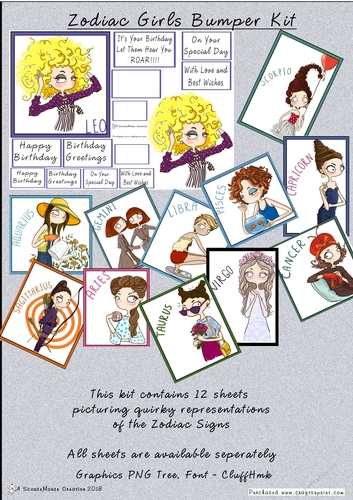 Zodiac Girls Quick Cards Bumper Kit