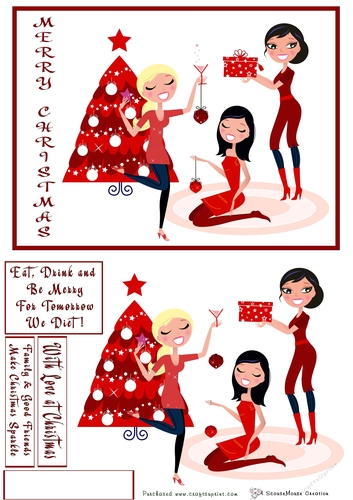 Christmas Friends Quick Card