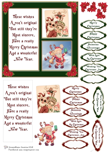 Quick Christmas card 4 Santa Selfies