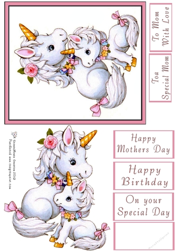 Mothers Day Unicorns 1 Mom