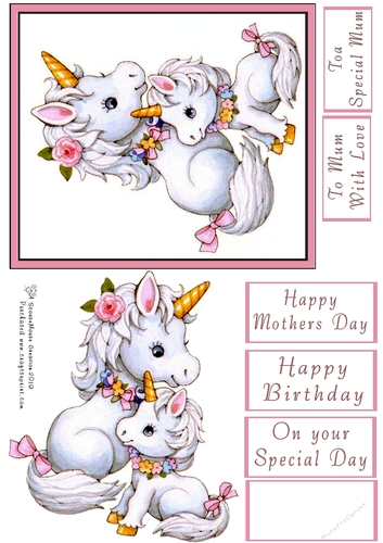 Mothers Day Unicorns 1 Mum