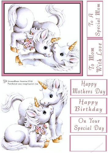 Mothers Day Unicorns 2 Mom