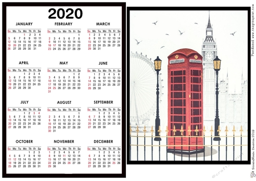 2020 Calendar London Sites