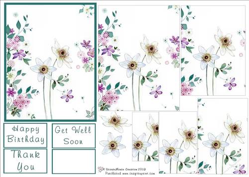 White Floral Pyramid