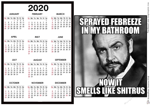 2020 Calendar -  Landscape Febreze