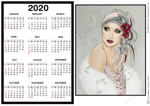 2020 Calendar -  Landscape DECO BEAUTY 2A