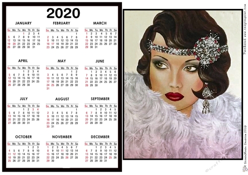 2020 Calendar -  Landscape DECO BEAUTY