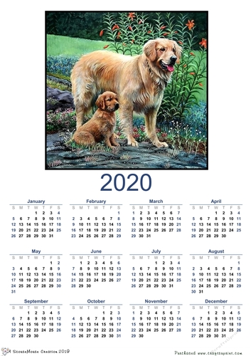 2020  calendar portrait  Mini Me