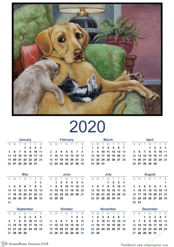 2020  calendar portrait Why Me