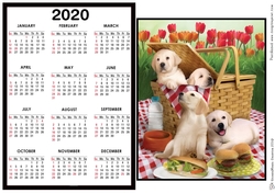 2020 Calendar -  Landscape Picnic stowaways