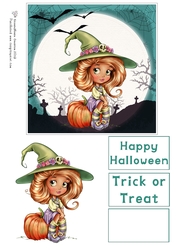 Sweet Little Witch Quick Card