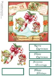 A Giant Candy Cane Quick Card