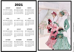 2021 Calendar - Shopping Ladies