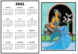 2021 Calendar Lovely with Lilies