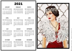 2021 Calendar Ravishing in Red
