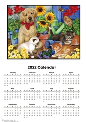2022 calendar Bet I get the Blame!
