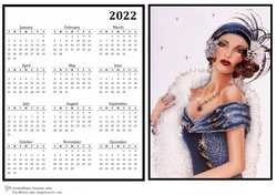 2022 Calendar Vision In Blue