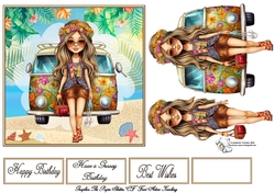 Hippy Chick With Van