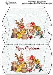 Pillow Box Wrapping Time Merry Christmas