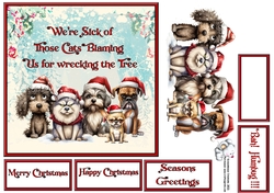 Angry Christmas Dogs Cats