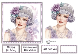 Art Deco Beauty - Lilac and Gray (Mix 1) 3