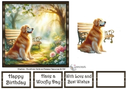Serene Garden Golden Retriver 2