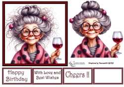 Woman with Wine 2