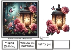 Rose Butterfly Lantern 3