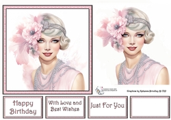 Art Deco Beauty - Pink and White (Mix 2) 5